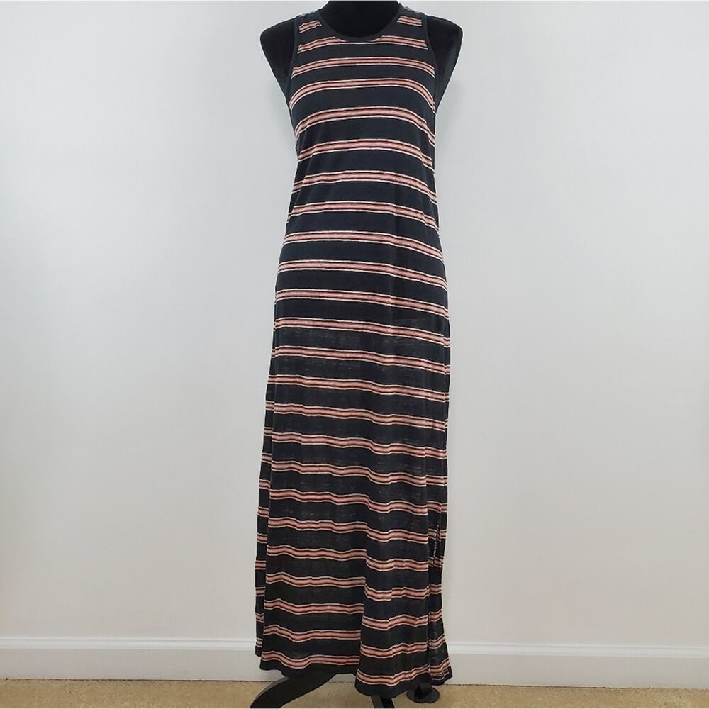 Joie Brellen Twist Back Linen Tank Maxi Dress